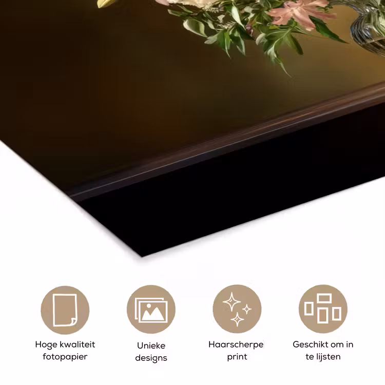 Poster - Glazen - Bloemen - Boeket - Kleuren — 5