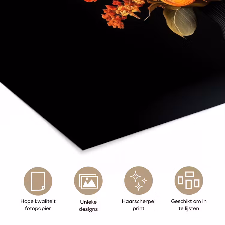 Poster - Herfst - Boeket - Oranje — 5