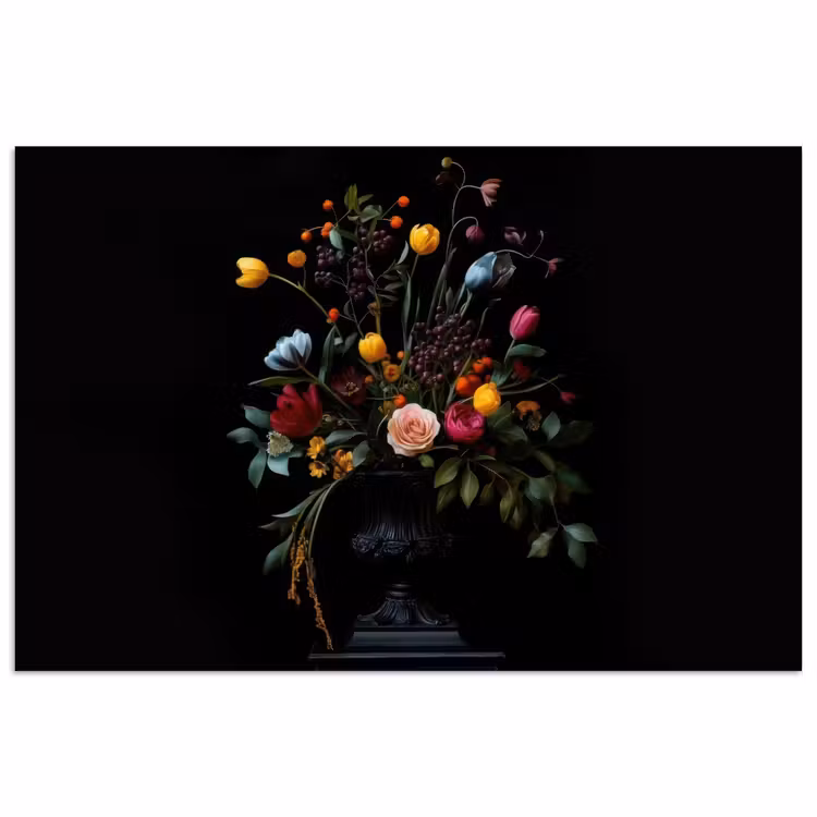 Poster - Klassiek - Vaas - Boeket - Bloemen — 1