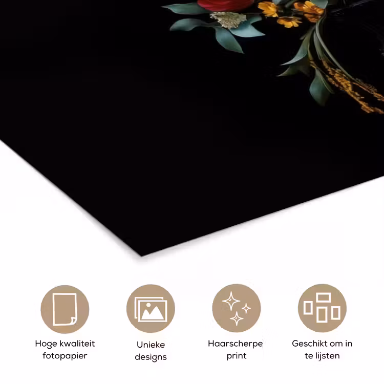 Poster - Klassiek - Vaas - Boeket - Bloemen — 5
