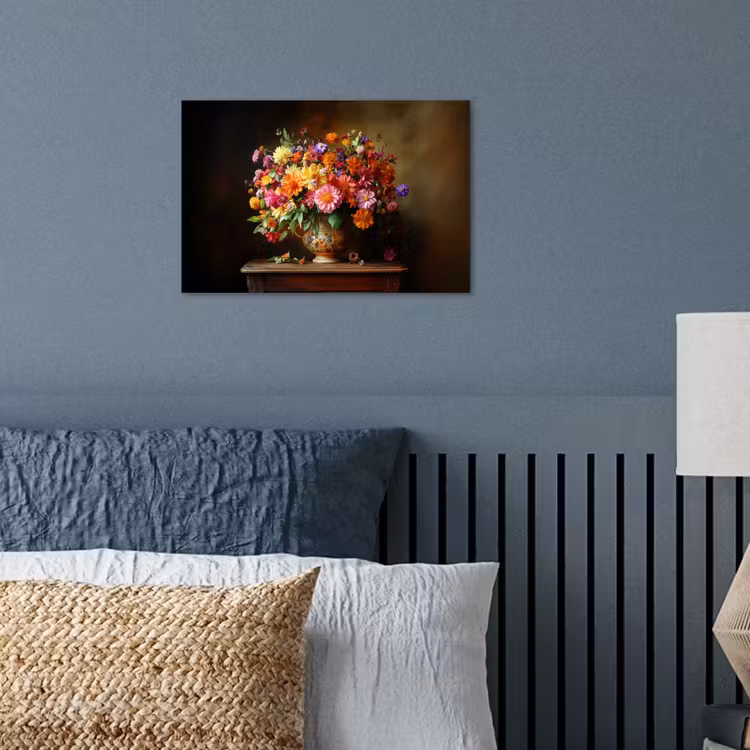 Poster - Kleuren - Boeket - Vaas - Hout — 3