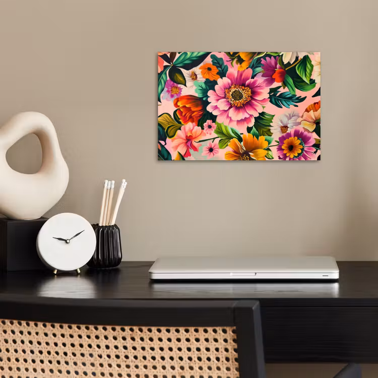 Poster - Bloemen - Kleurrijk - Roze — 2