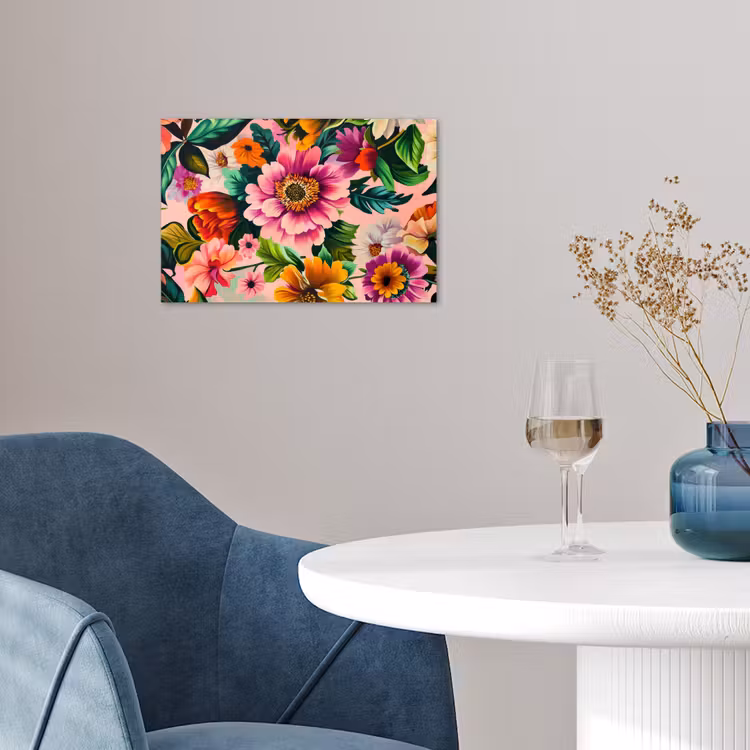 Poster - Bloemen - Kleurrijk - Roze — 4
