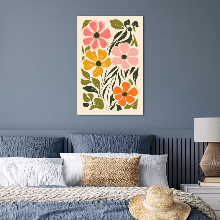 Poster - Bloemen - Speels - Kleurrijk — 3