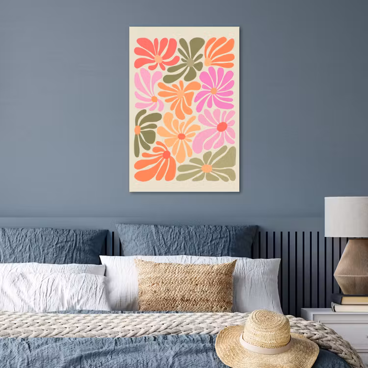 Poster - Bloemvormen - Retro - Kleurrijk — 3