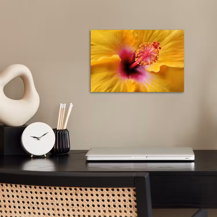 Poster - Geel - Hibiscus - Tropisch — 2