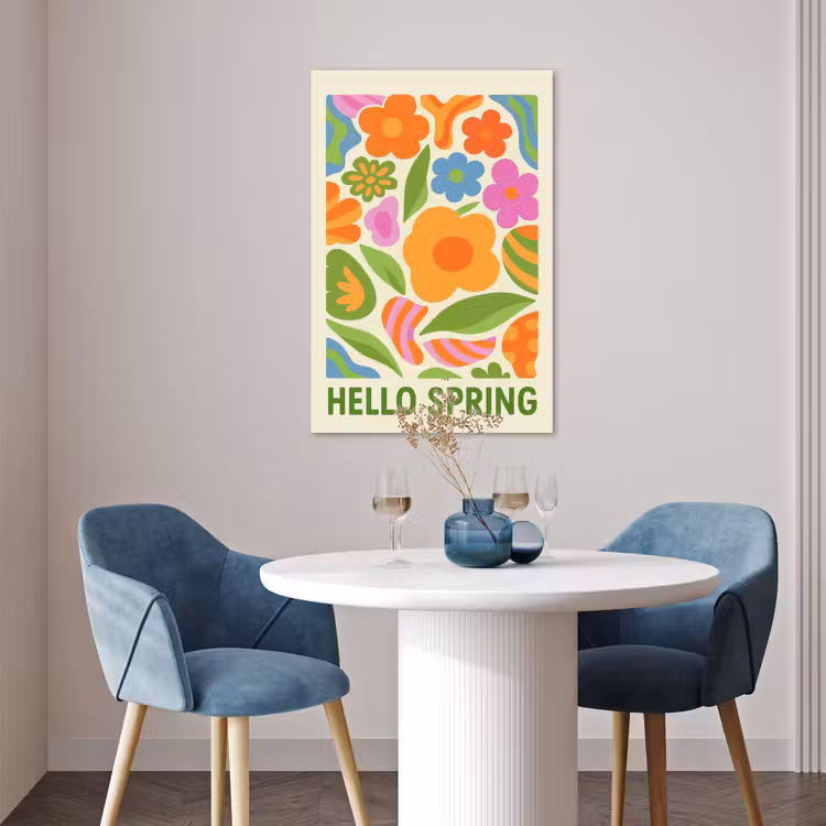 Poster - Illustratie - Bloemen - Quote - Kleurrijk — 4