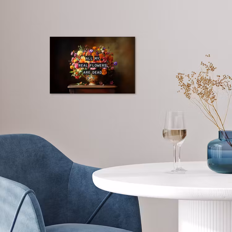 Poster - Kleur - Bloemen - Vintage - Bloemenvaas — 4