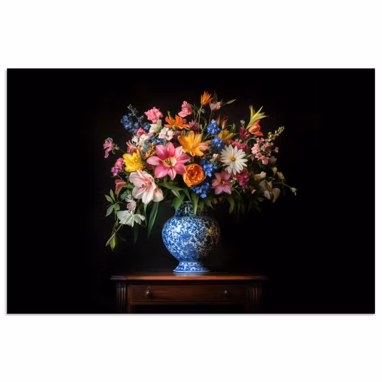 Poster - Kleur - Vaas - Bloemen - Boeket — 1