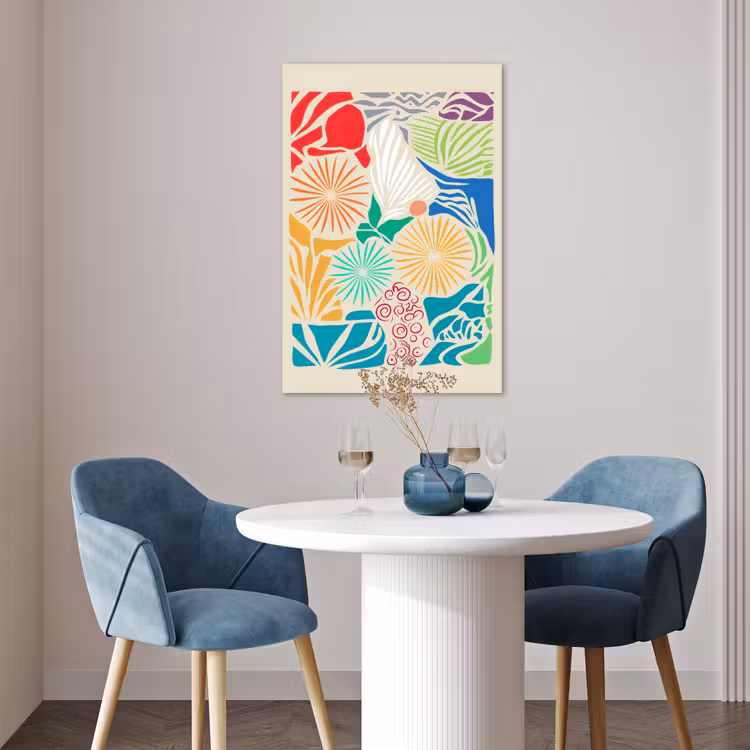 Poster - Kleurrijk - Abstract - Bloemen - Patronen — 4