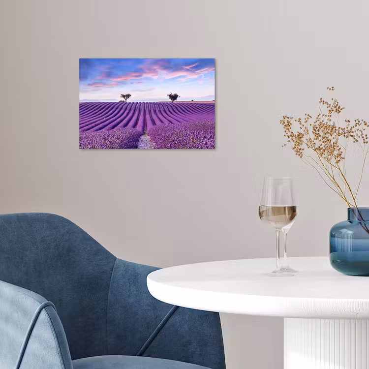 Poster - Lavendel - Natuur - Paars - Bomen - Bloemen — 4