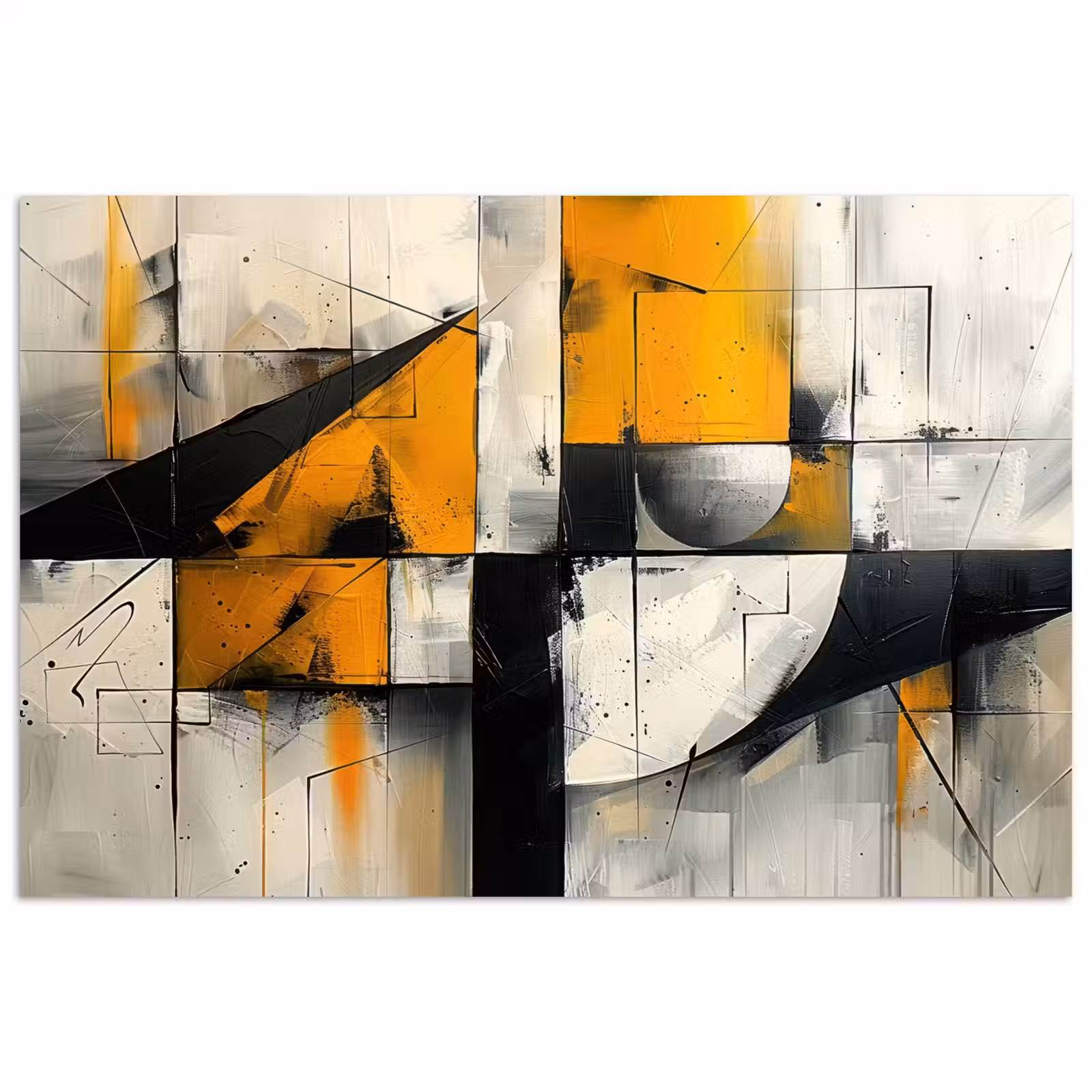 Poster - Geel - Abstract - Modern - Vormen — 1
