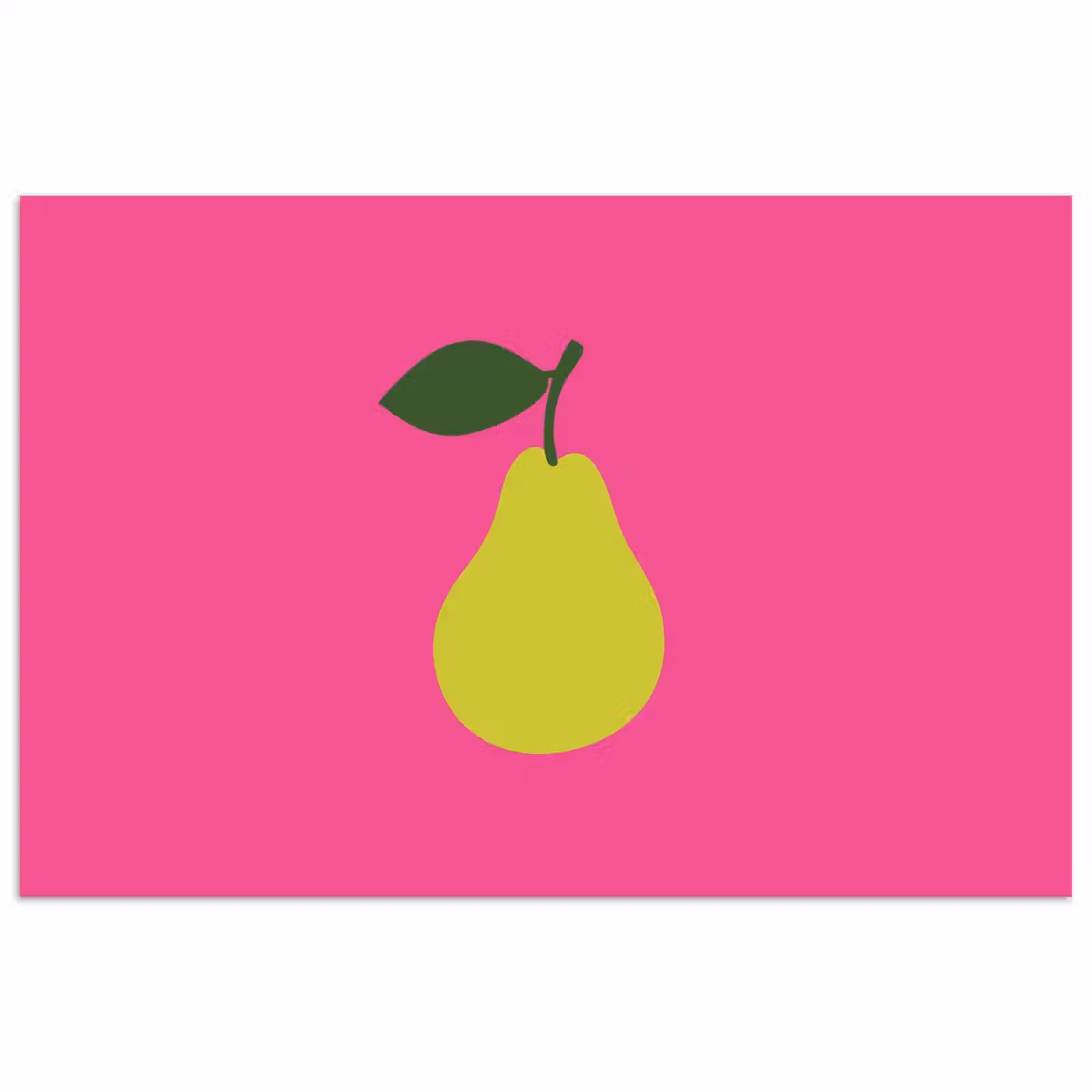 Poster - Illustratie - Fruit - Peer - Groen — 1