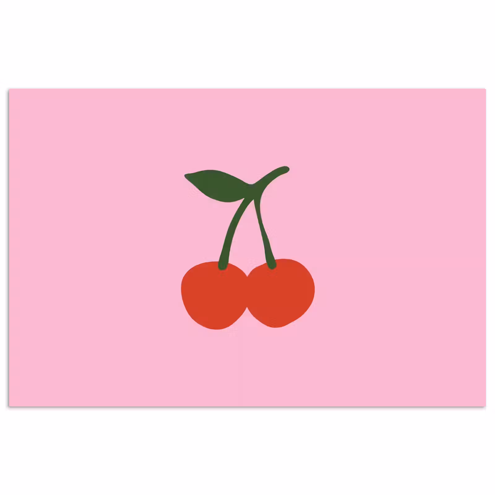 Poster - Kersen - Roze - Illustratie — 1