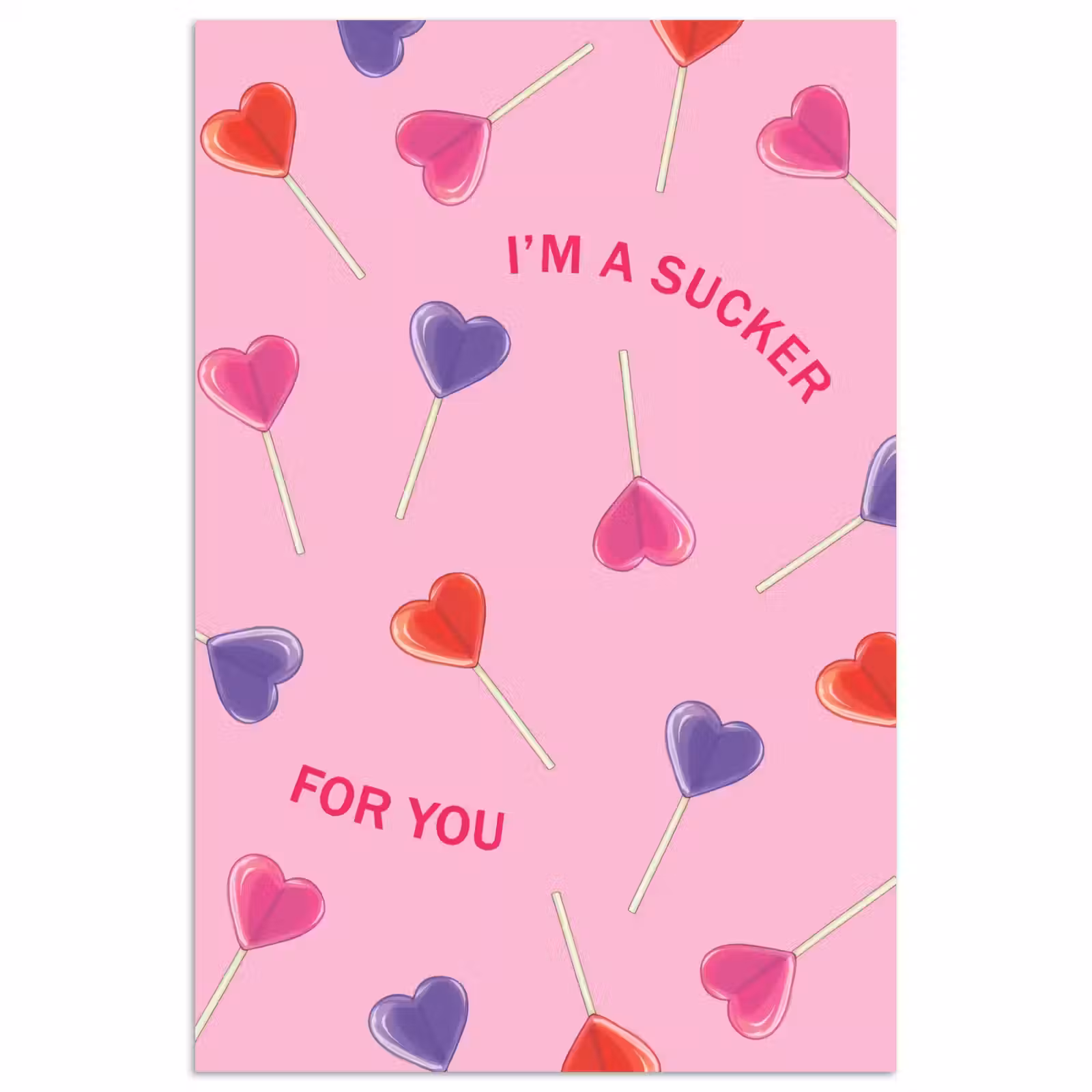 Poster - Lolly - Valentijn - Illustratie - Snoep — 1