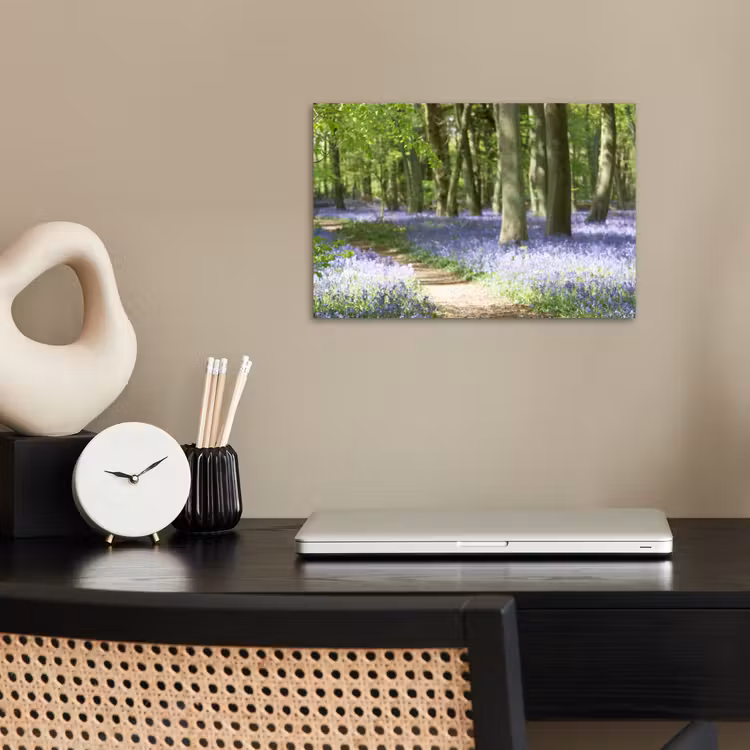 Poster - Bos - Pad - Bloemen - Paars - Groen - Natuur — 2