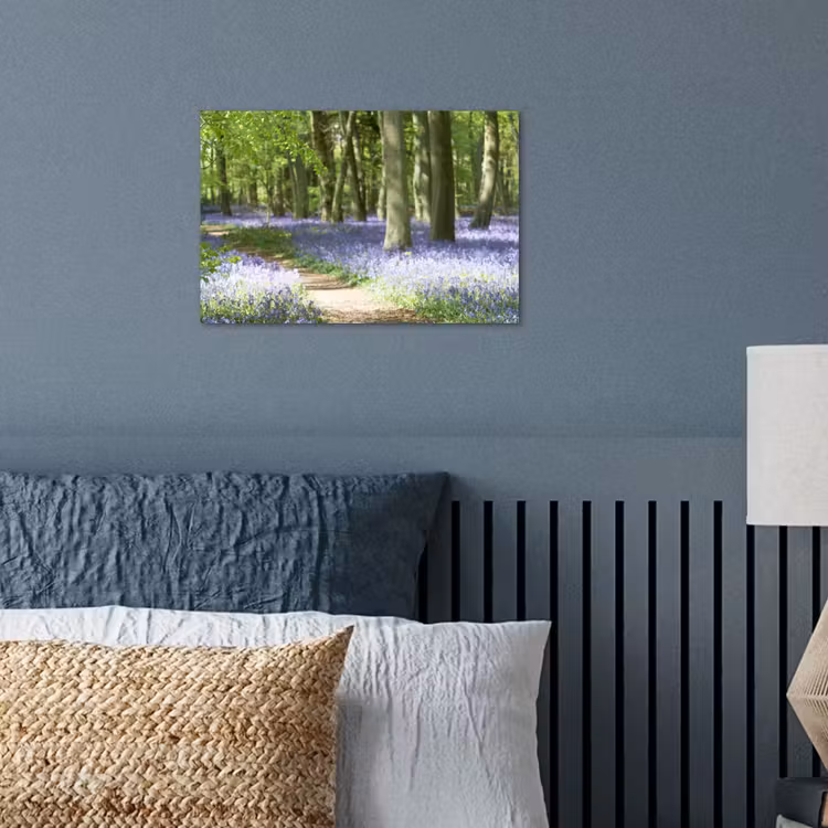 Poster - Bos - Pad - Bloemen - Paars - Groen - Natuur — 3
