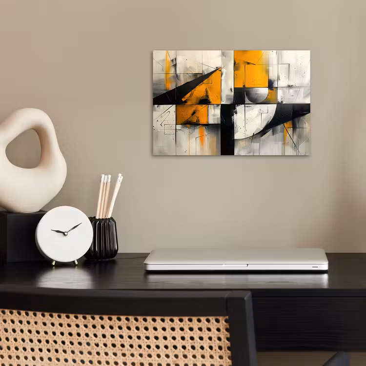 Poster - Geel - Abstract - Modern - Vormen — 2