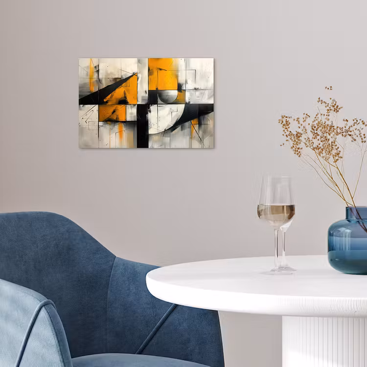 Poster - Geel - Abstract - Modern - Vormen — 4