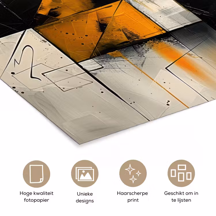 Poster - Geel - Abstract - Modern - Vormen — 5