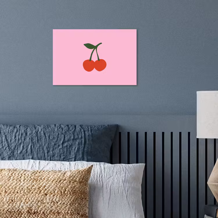 Poster - Kersen - Roze - Illustratie — 3