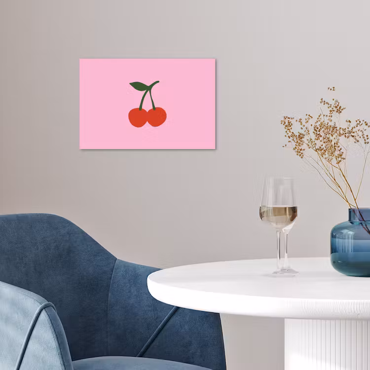 Poster - Kersen - Roze - Illustratie — 4