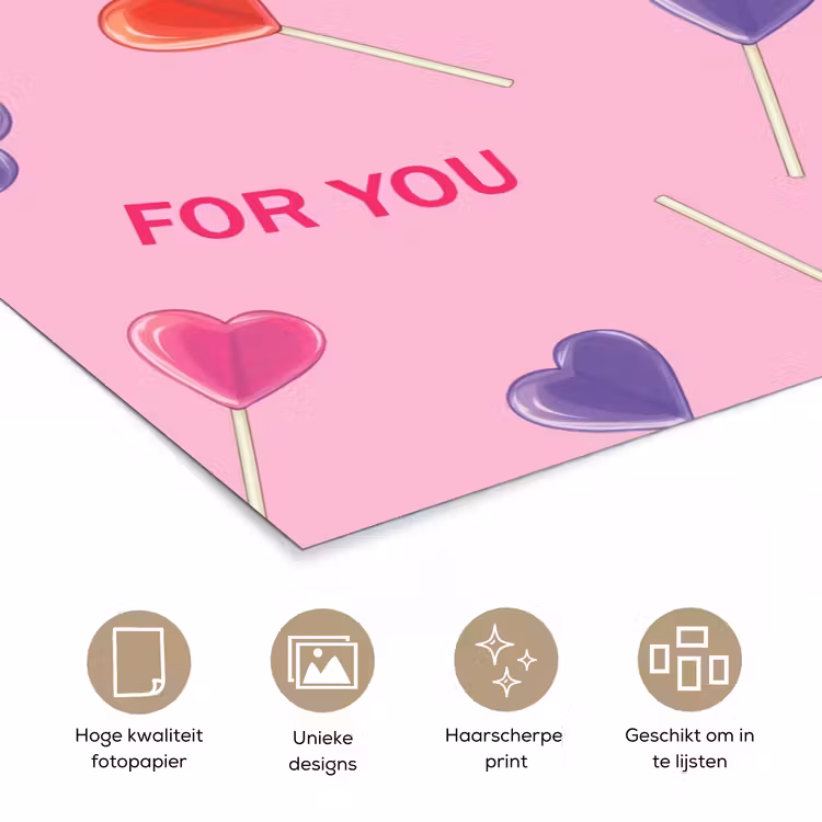 Poster - Lolly - Valentijn - Illustratie - Snoep — 5