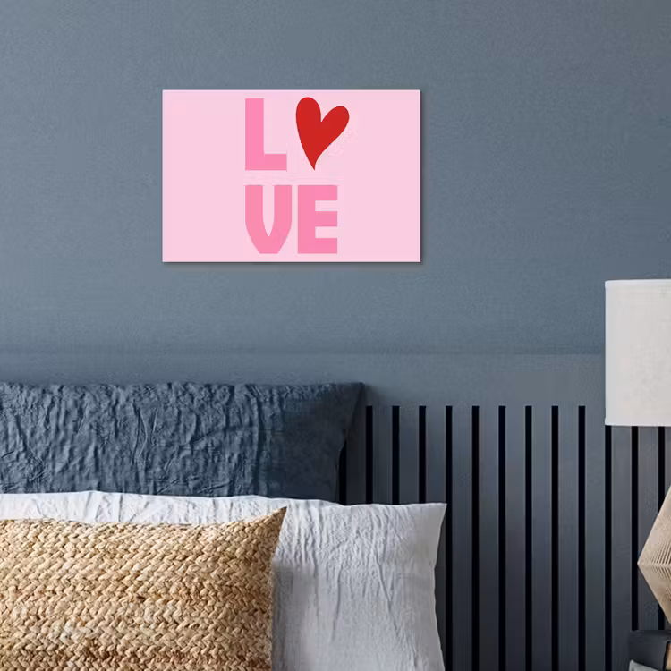 Poster - Love - Roze - Hart - Valentijn — 3