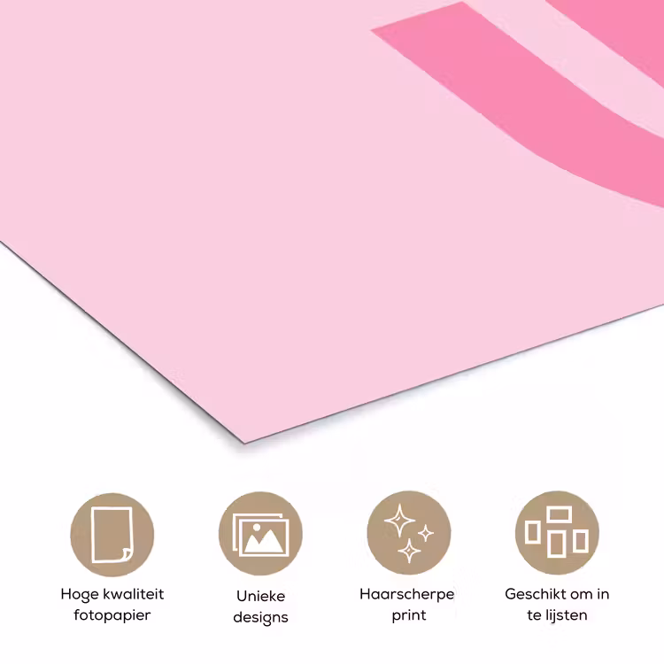 Poster - Love - Roze - Hart - Valentijn — 5