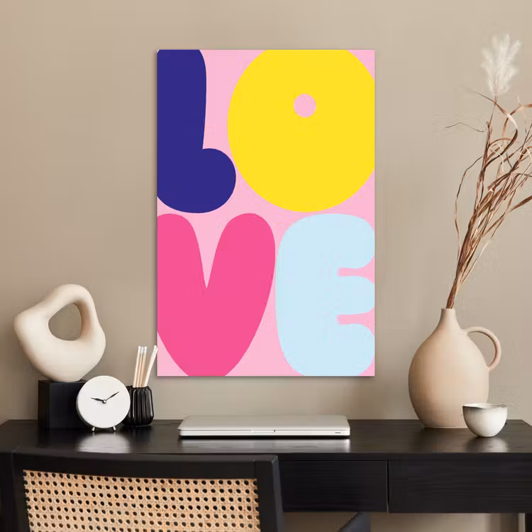 Poster - Love - Valentijn - Kleurrijk — 2