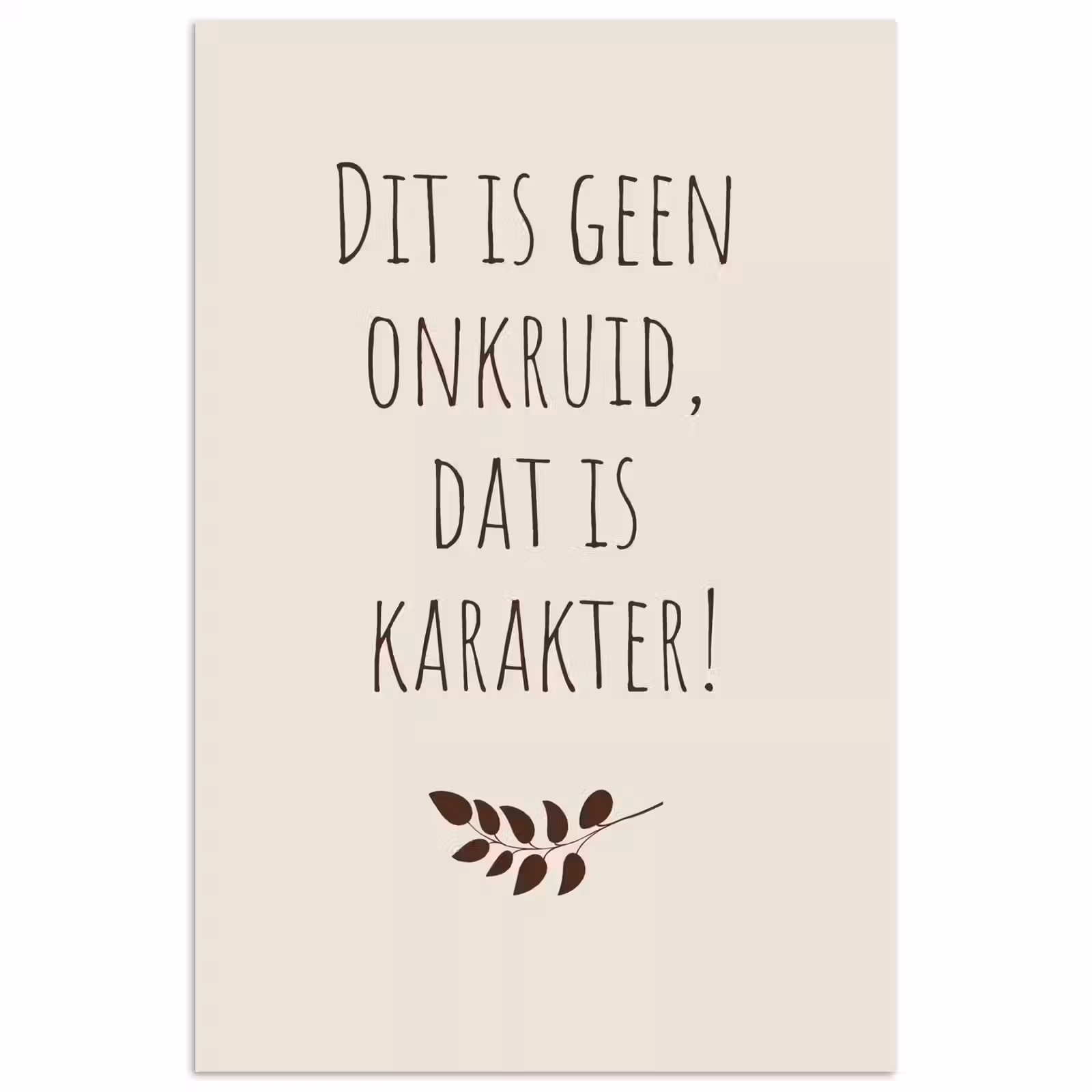 Poster - Bruin - Minimalistisch - Quote - Zomer — 1