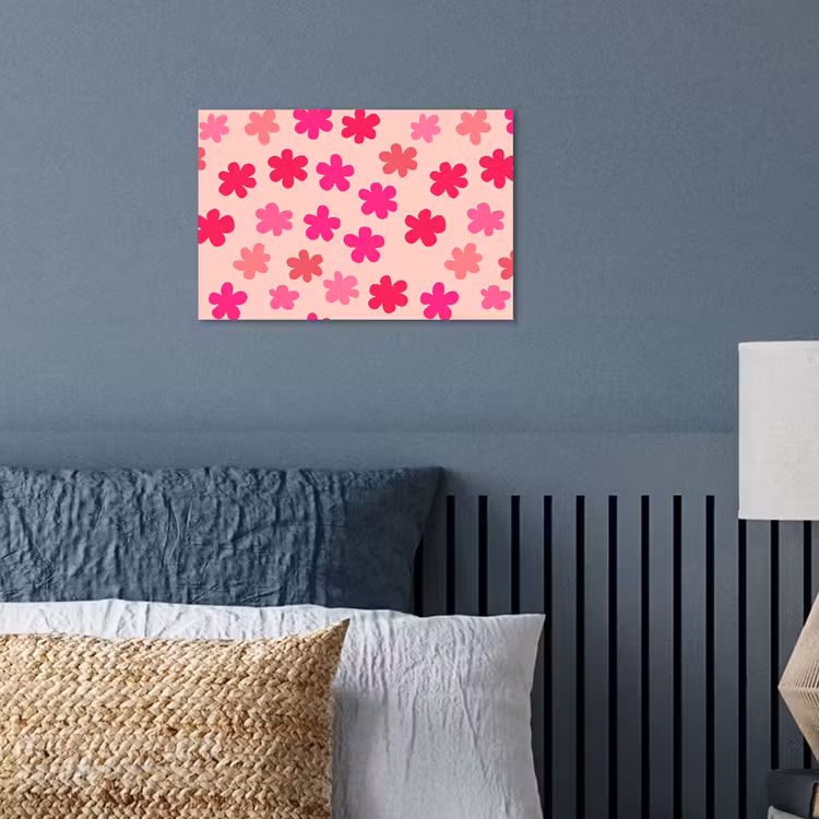 Poster - Bloemen - Patroon - Roze — 3