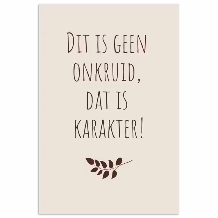 Poster - Bruin - Minimalistisch - Quote - Zomer — 1