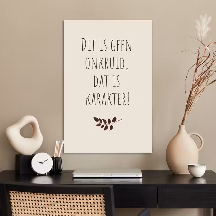 Poster - Bruin - Minimalistisch - Quote - Zomer — 2