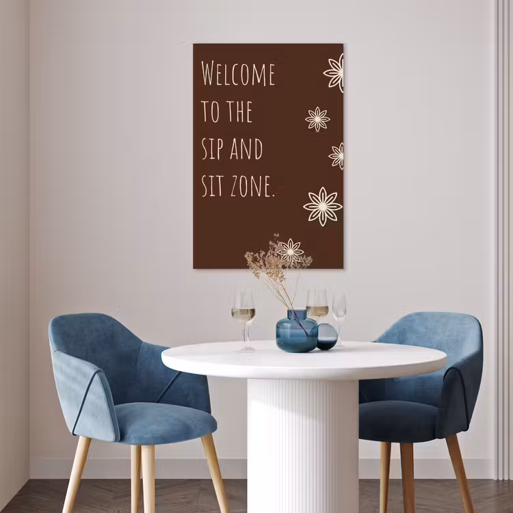 Poster - Bruin - Quote - Bloemen - Zomer — 4
