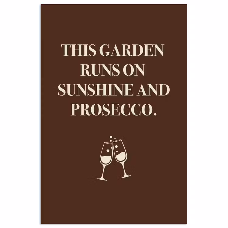 Poster - Bruin - Zomer - Quote - Drinken — 1