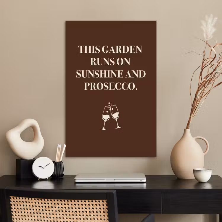 Poster - Bruin - Zomer - Quote - Drinken — 2