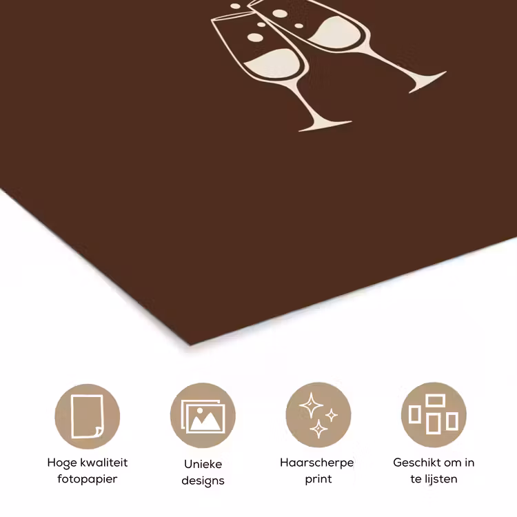 Poster - Bruin - Zomer - Quote - Drinken — 5
