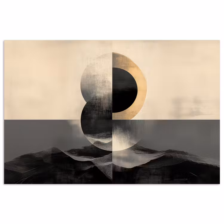 Poster - Cirkels - Schaduw - Abstract — 1