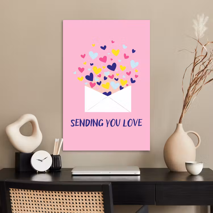 Poster - Envelop - Love - Hartjes - Valentijn — 2