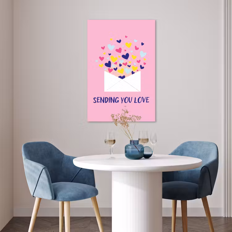Poster - Envelop - Love - Hartjes - Valentijn — 4
