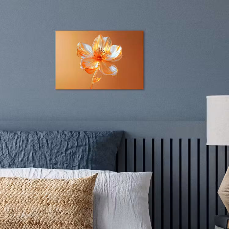 Poster - Glazen - Bloem - Oranje — 3