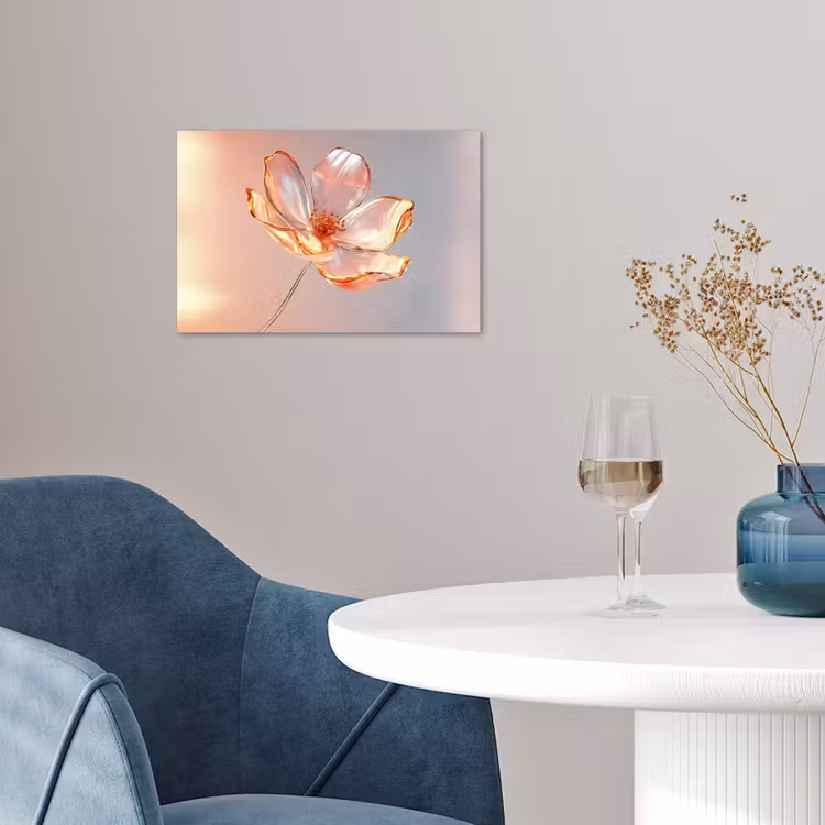 Poster - Glazen - Bloem - Roze — 4
