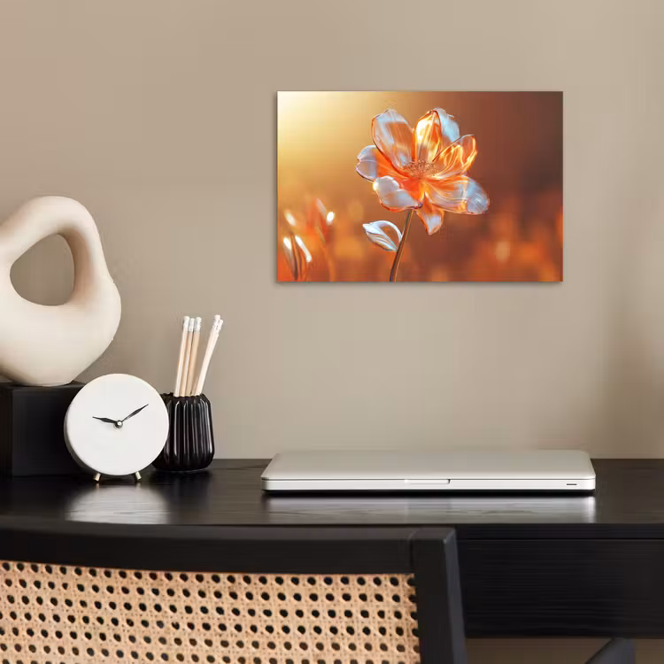 Poster - Glazen - Bloem - Zonlicht — 2