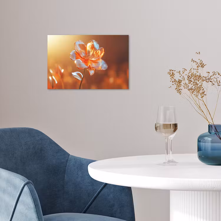 Poster - Glazen - Bloem - Zonlicht — 4