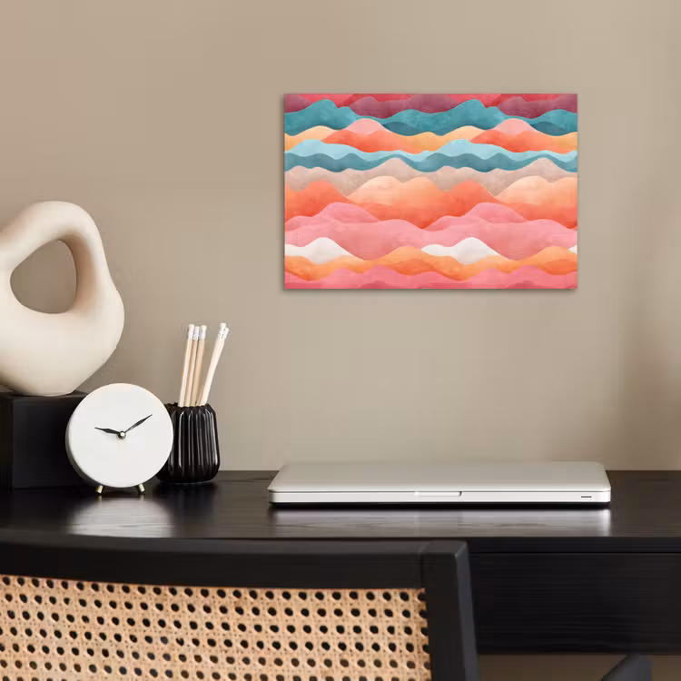 Poster - Golven - Kleurrijk - Abstract — 2