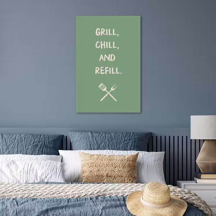 Poster - Grill - Groen - Zomer - Quote — 3