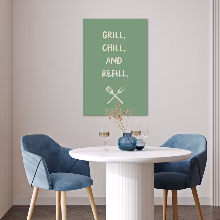 Poster - Grill - Groen - Zomer - Quote — 4