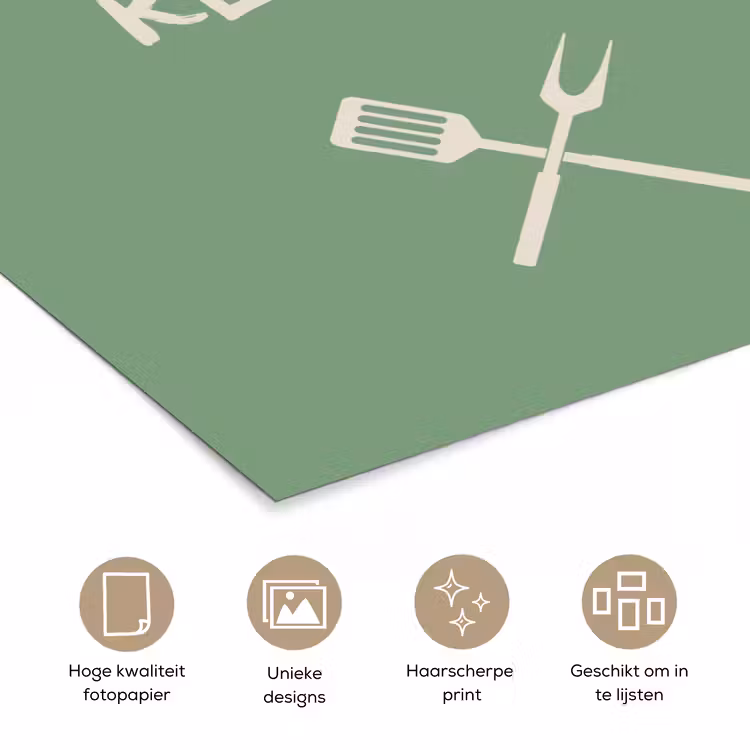 Poster - Grill - Groen - Zomer - Quote — 5