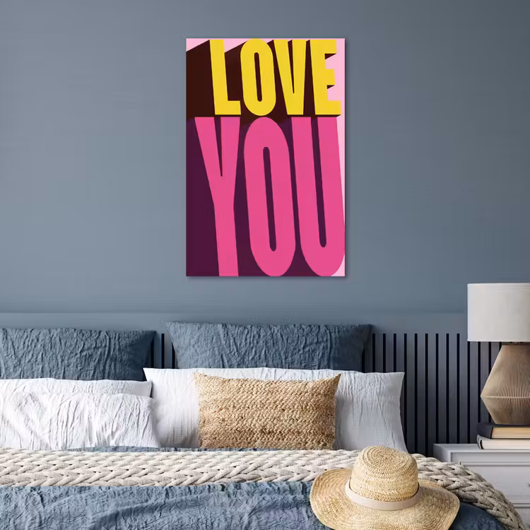 Poster - Love - Tekst - Roze - Valentijn — 3